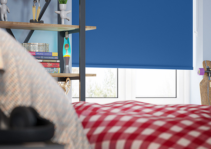 Rimini (Blackout), Cobalt - Roller Blind - Image 5